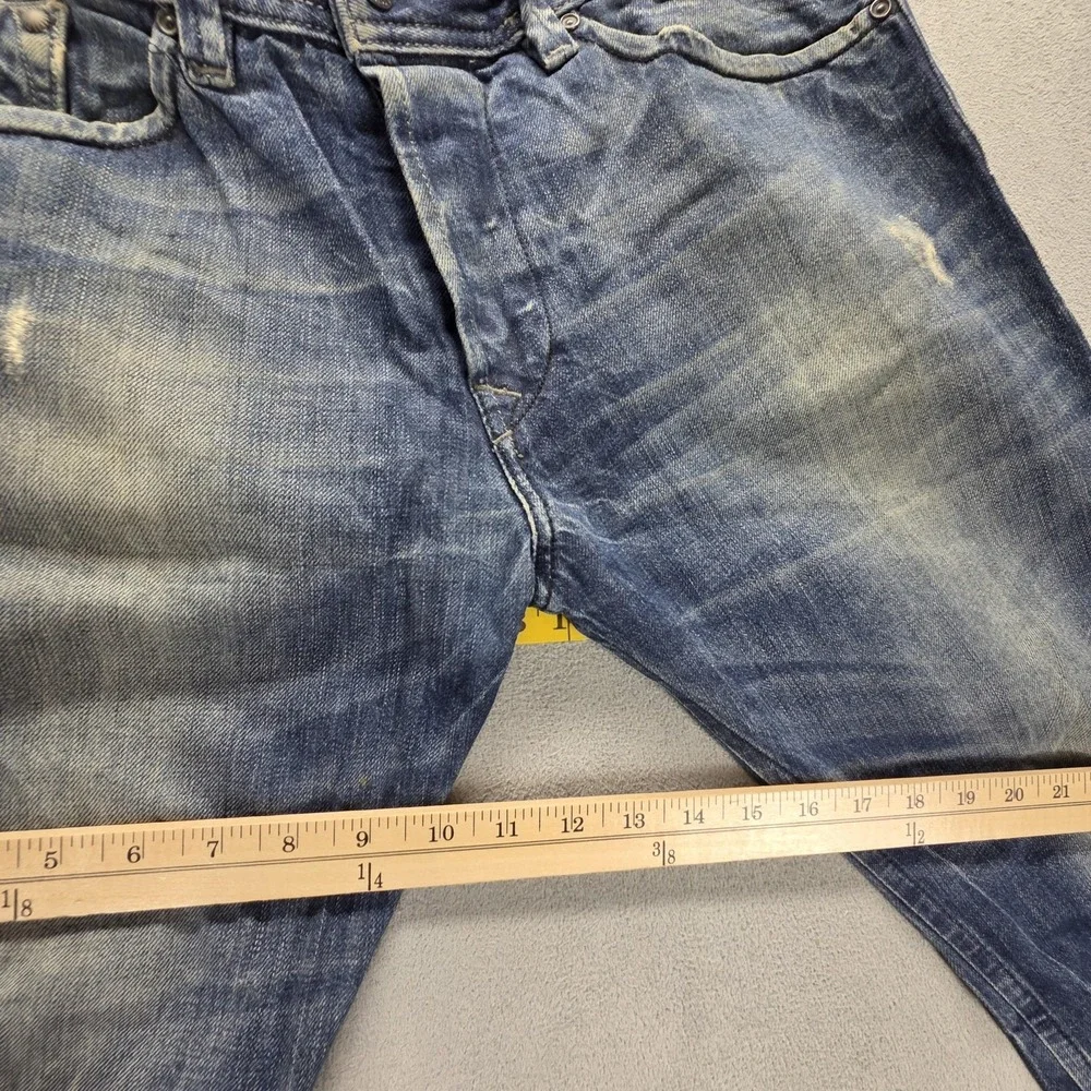 Diesel Jeans Mens 30x32 Blue Darron Regular Slim Tapered Button Fly 008B9